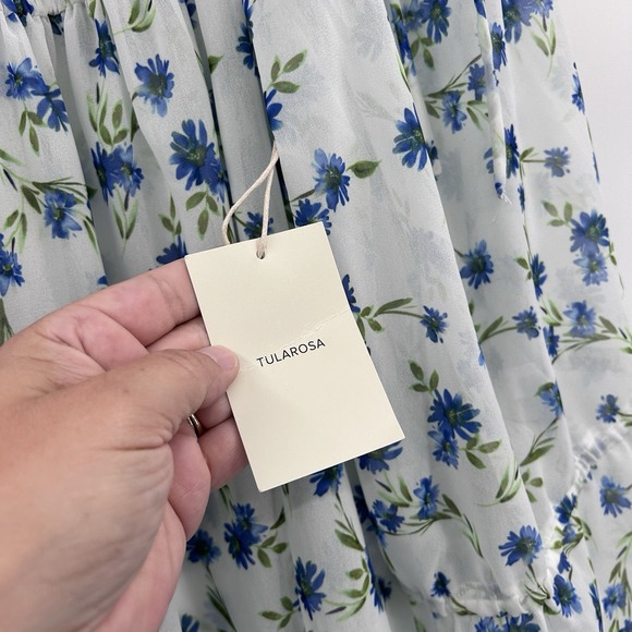 Tularosa Womens Floral Off the Shoulder Sheer Top Size‎ S Feminine Coquette - Picture 4 of 8